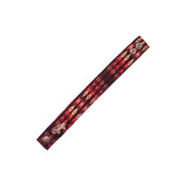 Brazalete Tempo Bordado Guru Terra Rojo