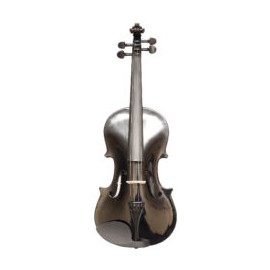 Violin de 4/4 Laminado Color Negro (barbada, brea, tiracuerdas metalico con tensores y arco)